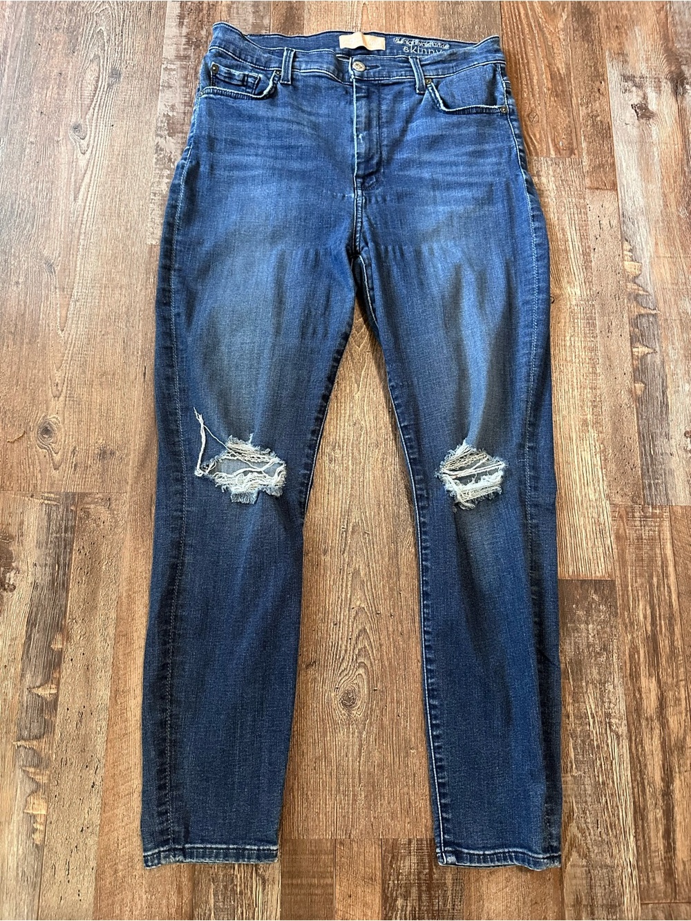 7 for all Mankind High-Rise Dark Blue Skinny Women’s Jeans